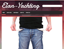 Tablet Screenshot of elan-yachting.com